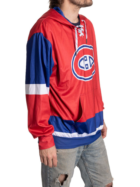 Montreal Canadiens "Hockey Lace" Hockey Hoodie
