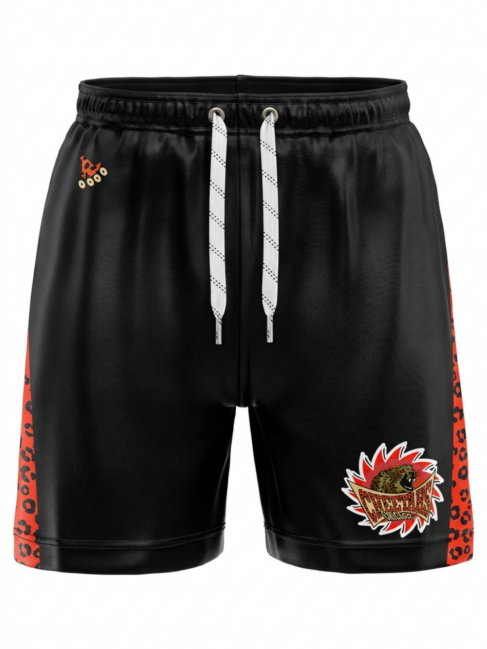 Bench Clearers Chicago Cheetahs Hockey Shorts - 3D FRONT