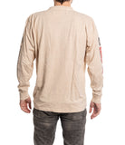 Chicago Blackhawks Oatmeal Acid Washed Long Sleeve Shirt