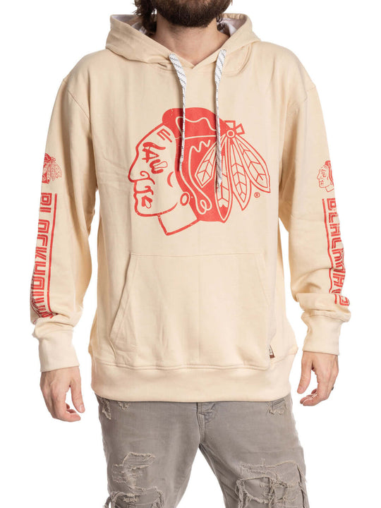 Chicago Blackhawks Oatmeal Hockey Hoodie