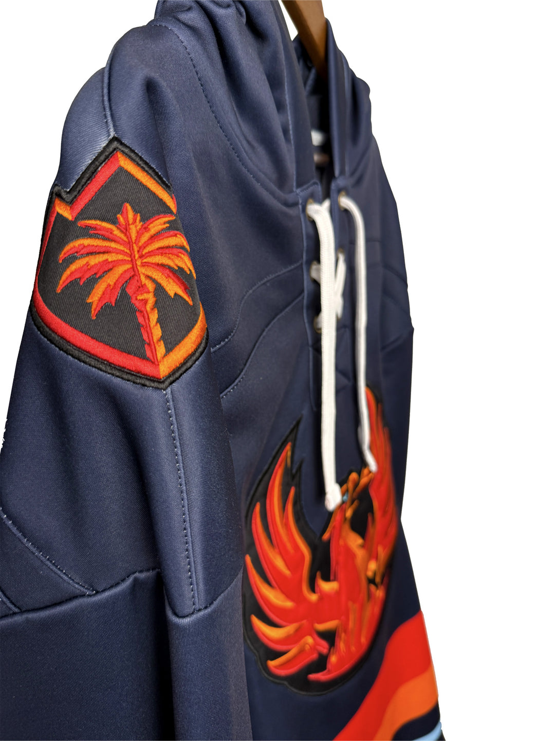 Coachella Valley Firebirds AHL Hockey Embroidered Lace Hoodie