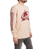 Colorado Avalanche Oatmeal Acid Washed Long Sleeve Shirt