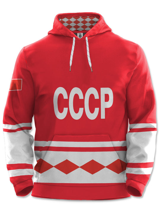 Team Russia CCCP 1980 Hockey Hoodie - FRONT