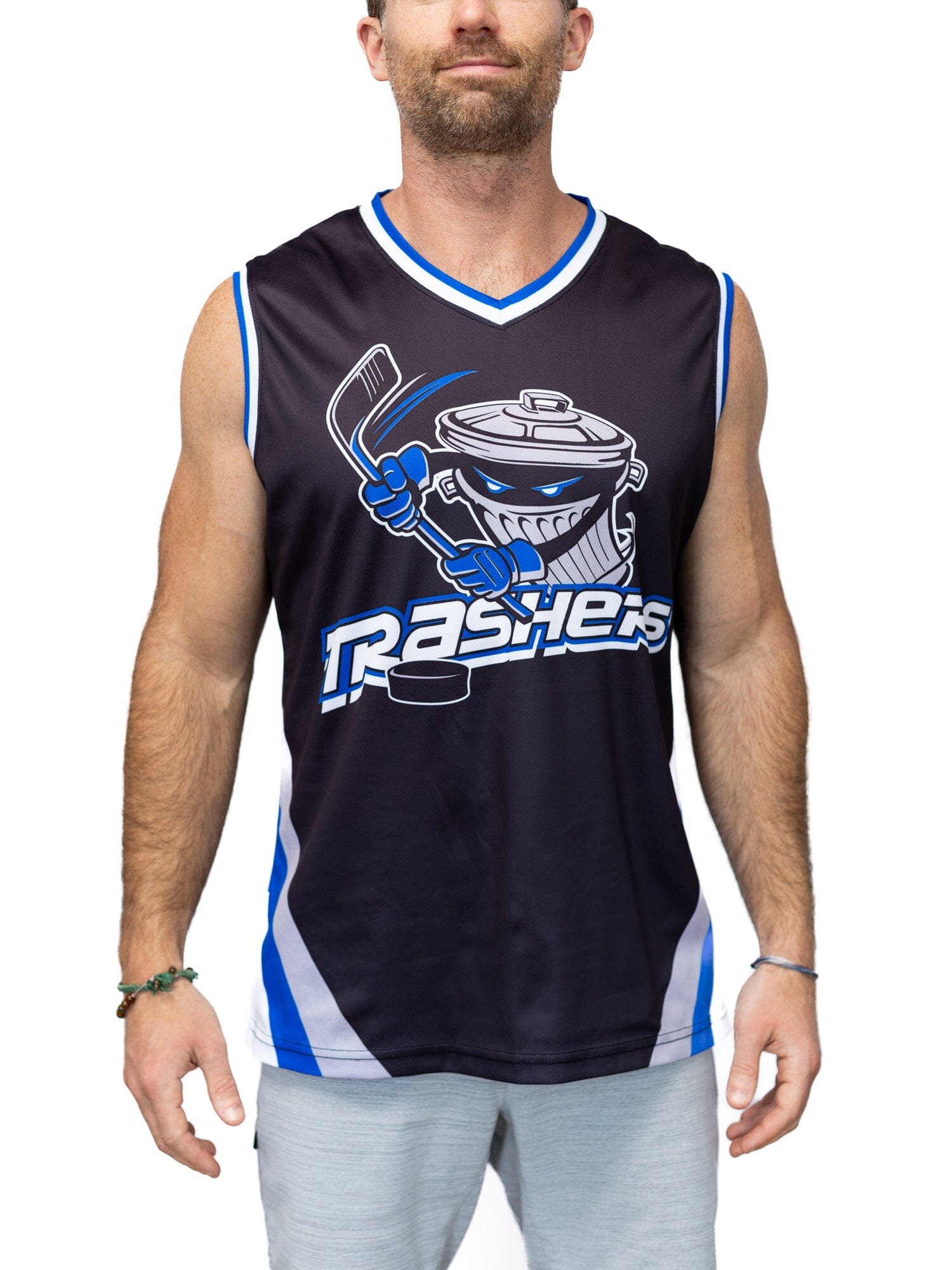 HOT SALE!!! Danbury Trashers Hockey Main Black Unisex T-Shirt Size S-5XL