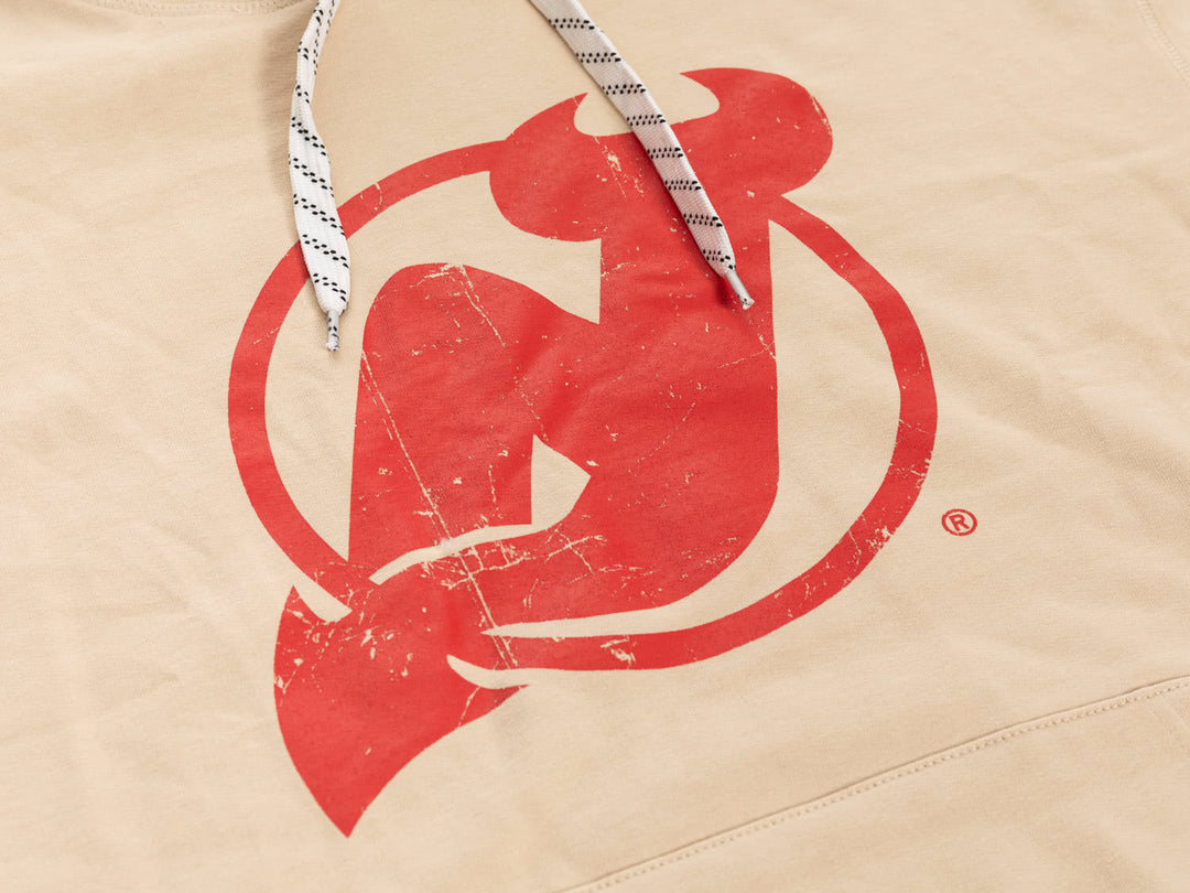 New Jersey Devils Oatmeal Hockey Hoodie