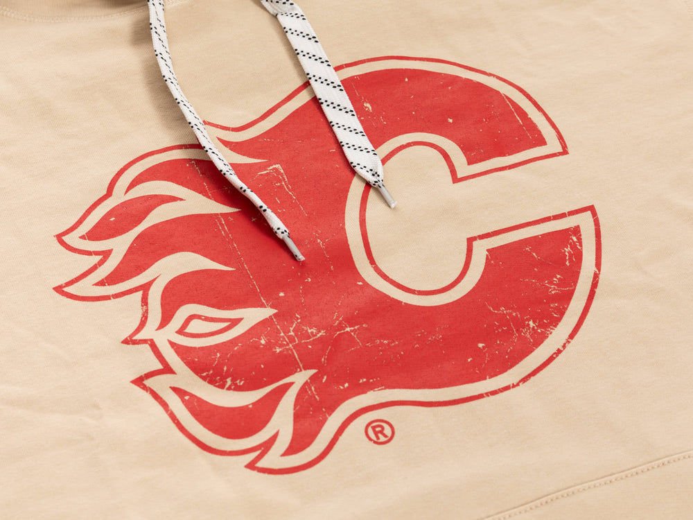 Calgary Flames Oatmeal Hockey Hoodie