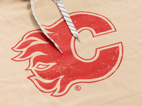 Calgary Flames Oatmeal Hockey Hoodie