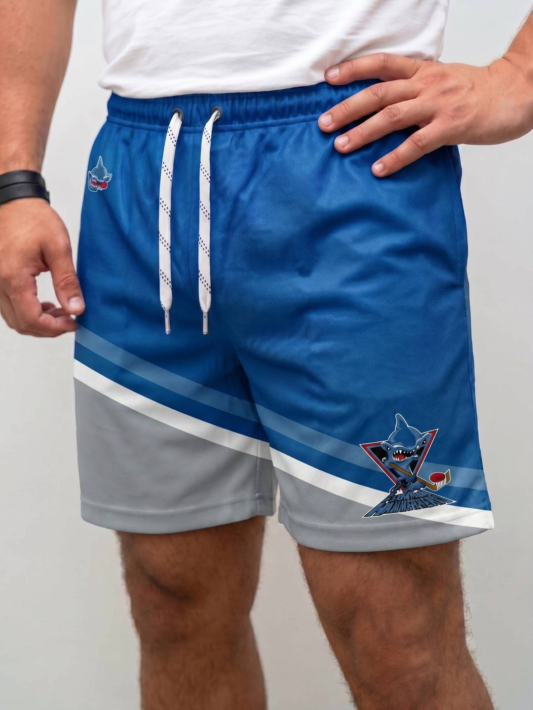 Bench Clearers Florida Hammerheads Hockey Shorts - MODEL FRONT
