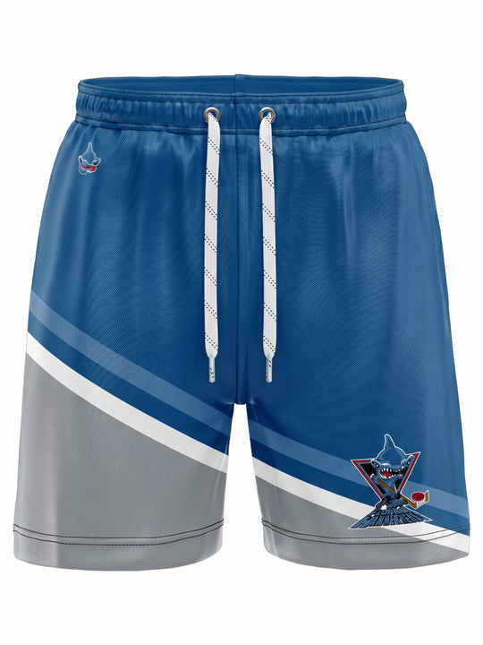 Bench Clearers Florida Hammerheads Hockey Shorts - 3D FRONT
