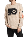 Philadelphia Flyers Oatmeal Acid Washed Long Sleeve Shirt