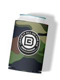 BC Camo Green Can Cooler - Front