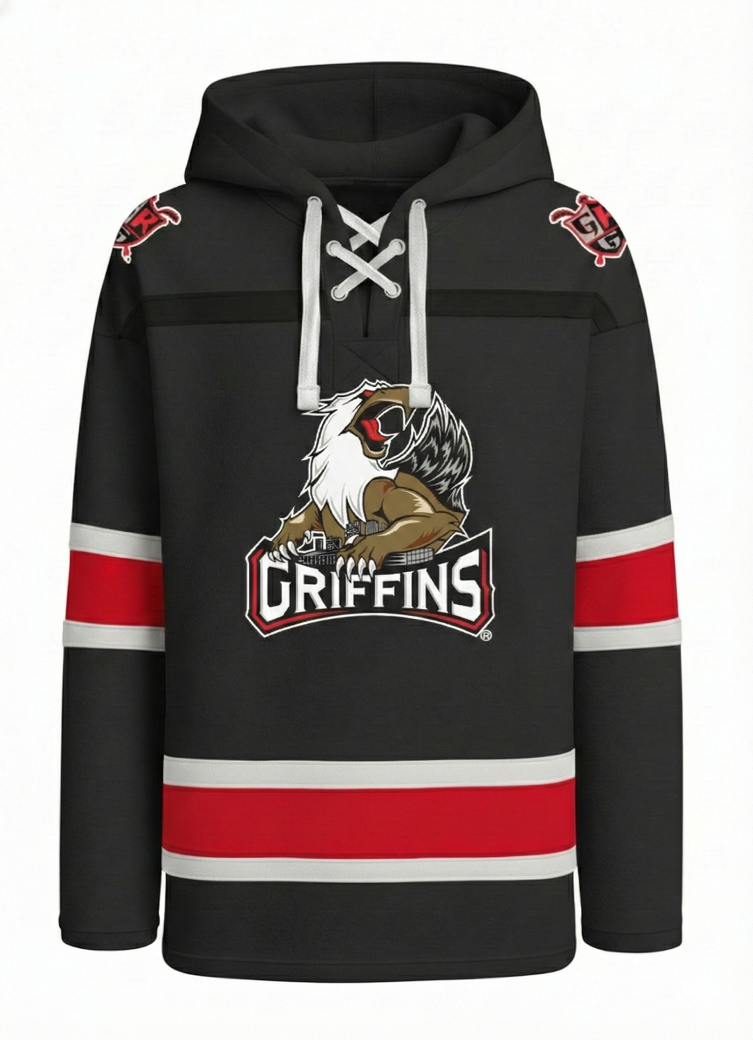 Grand Rapids Griffins AHL Hockey Embroidered Lace Hoodie