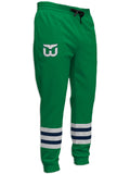 Hartford Whalers Alternate Hockey Jogger Pants Hockey Jogger Pants BenchClearers S Green Polyester