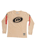 Carolina Hurricanes Oatmeal Acid Washed Long Sleeve Shirt