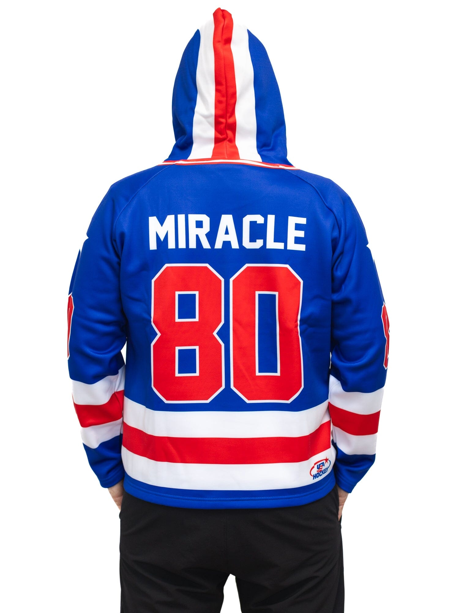 USA Miracle on Ice 1980 Hockey Hoodie - BACK