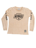 Los Angeles Kings Oatmeal Acid Washed Long Sleeve Shirt