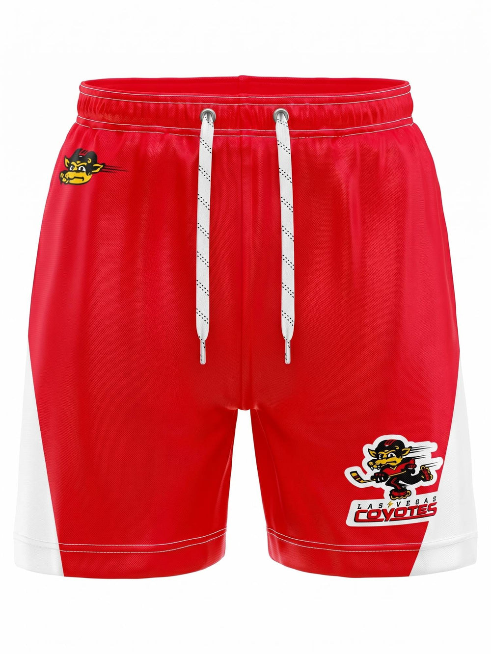 Bench Clearers Las Vegas Coyotes Hockey Shorts - 3D FRONT
