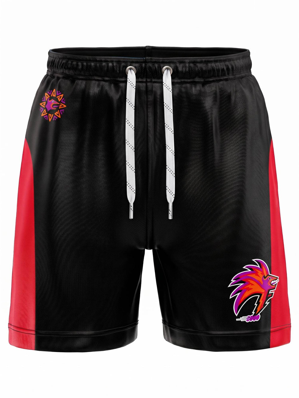 Bench Clearers Las Vegas Flash Hockey Shorts - 3D FRONT