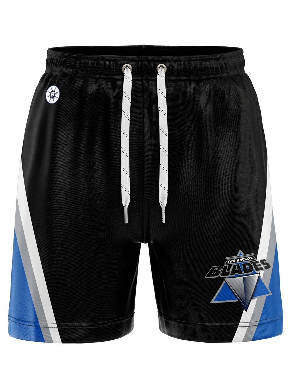 Bench Clearers Los Angeles Blades Hockey Shorts - 3D FRONT