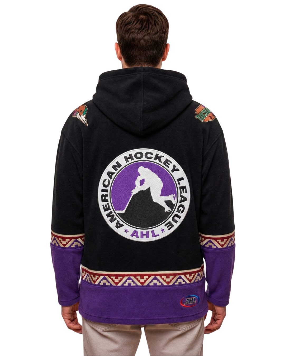 Tucson Roadrunners "Kachina" Alternate AHL Hockey Embroidered Lace Hoodie  - ship by 12/17