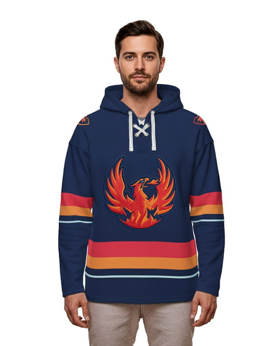 Coachella Valley Firebirds AHL Hockey Embroidered Lace Hoodie