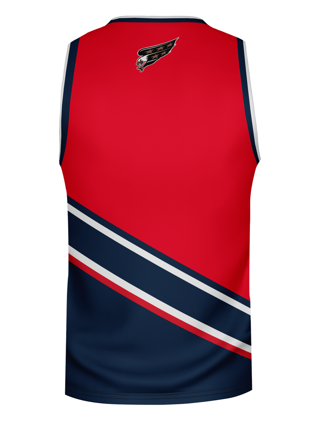 Washington Capitals "Screaming Eagle" Red Alternate Hockey Tank - 3D BACK