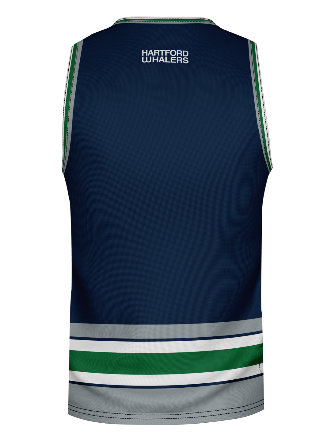 Hartford Whalers Retro Navy Blue Alternate Hockey Tank