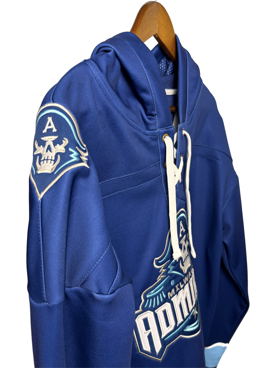 Milwaukee Admirals AHL Hockey Embroidered Lace Hoodie
