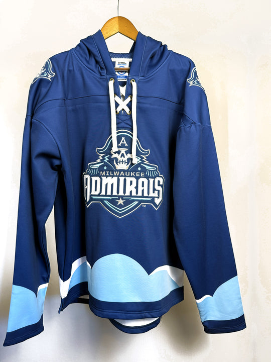 Milwaukee Admirals AHL Hockey Embroidered Lace Hoodie