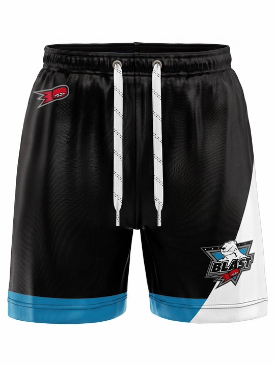 Bench Clearers Minnesota Arctic Blast Hockey Shorts - 3D FRONT
