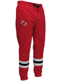 New Jersey Devils Hockey Jogger Pants Hockey Jogger Pants BenchClearers S Red Polyester