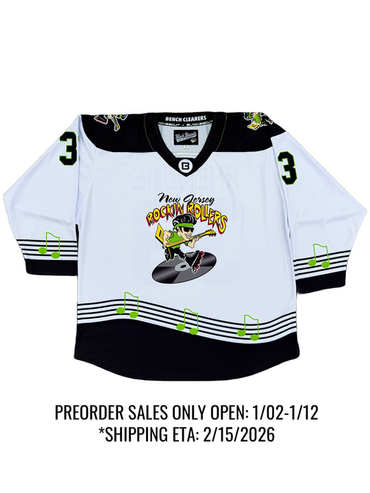 New Jersey Rockin' Rollers Away Flyweight Premier Hockey Jersey*PREORDER OPEN 1/2-1/12*