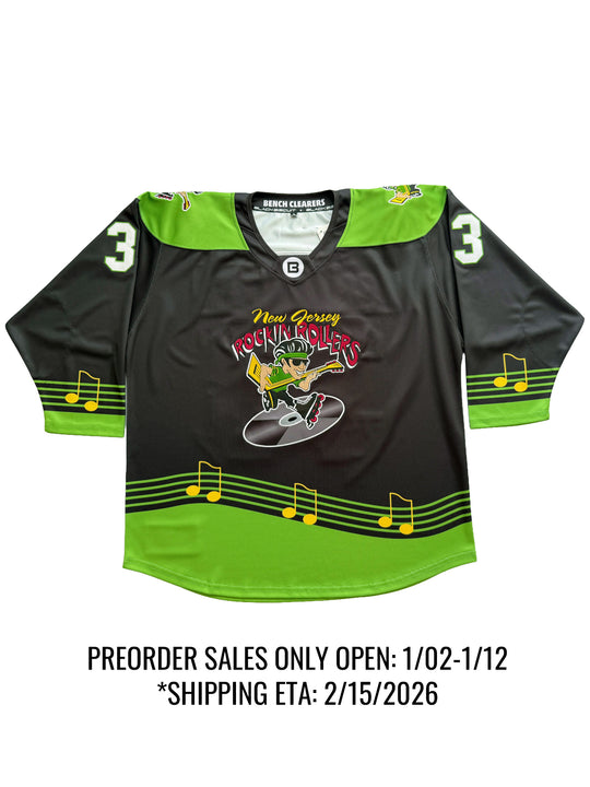 New Jersey Rockin' Rollers Elite Pro Embroidered Hockey Jersey*PREORDER OPEN 1/2-1/12*