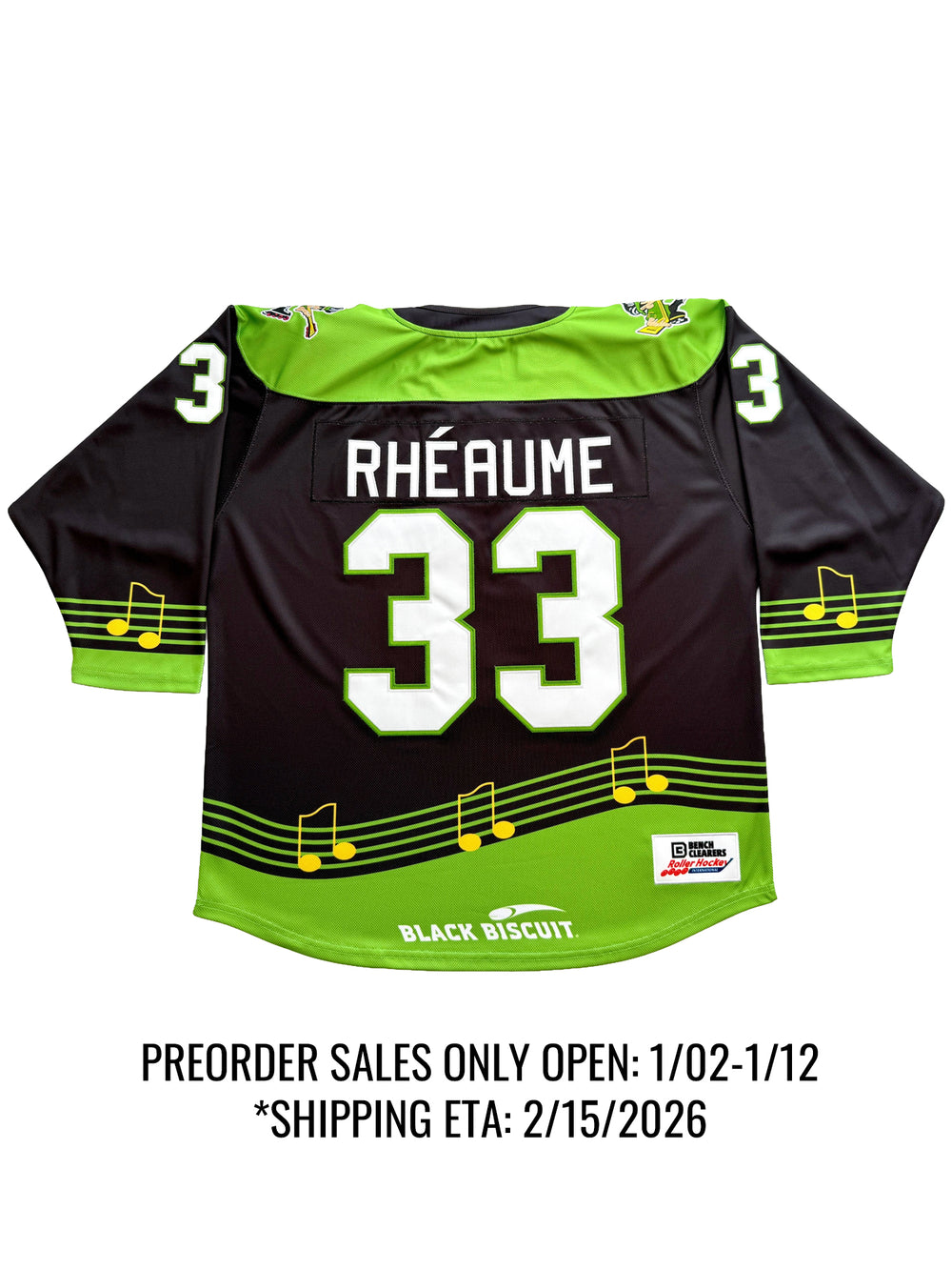 New Jersey Rockin' Rollers Elite Pro Embroidered Hockey Jersey*PREORDER OPEN 1/2-1/12*