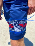 New York Rangers 2024 Alternate Mesh Hockey Shorts  - Front 1