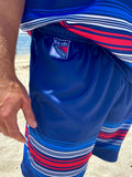 New York Rangers 2024 Alternate Mesh Hockey Shorts - Logo1