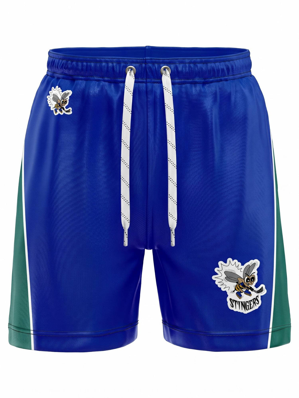  Bench Clearers New England Stingers Hockey Shorts - 3D FRONT