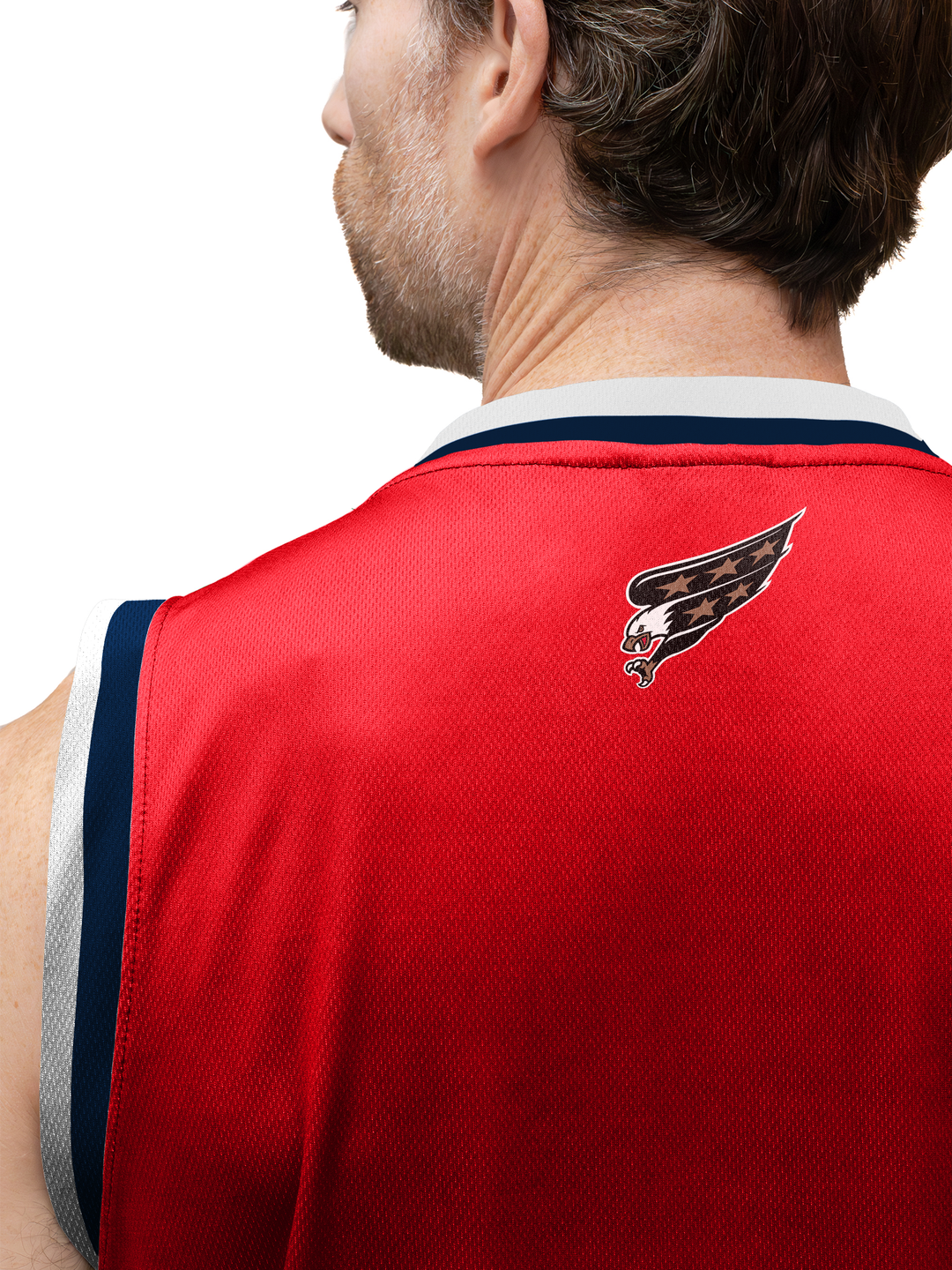 Washington Capitals "Screaming Eagle" Red Alternate Hockey Tank - BACK LOGO