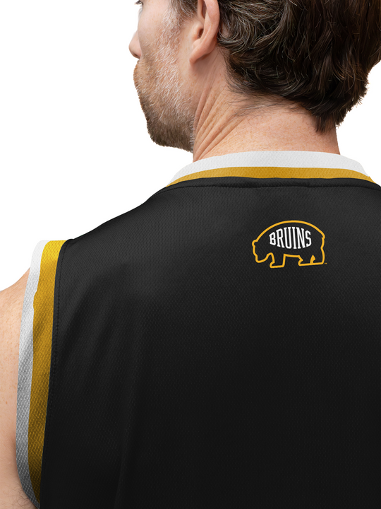 Boston Bruins 2025 Hockey Tank - ON MODEL BACK LOGO