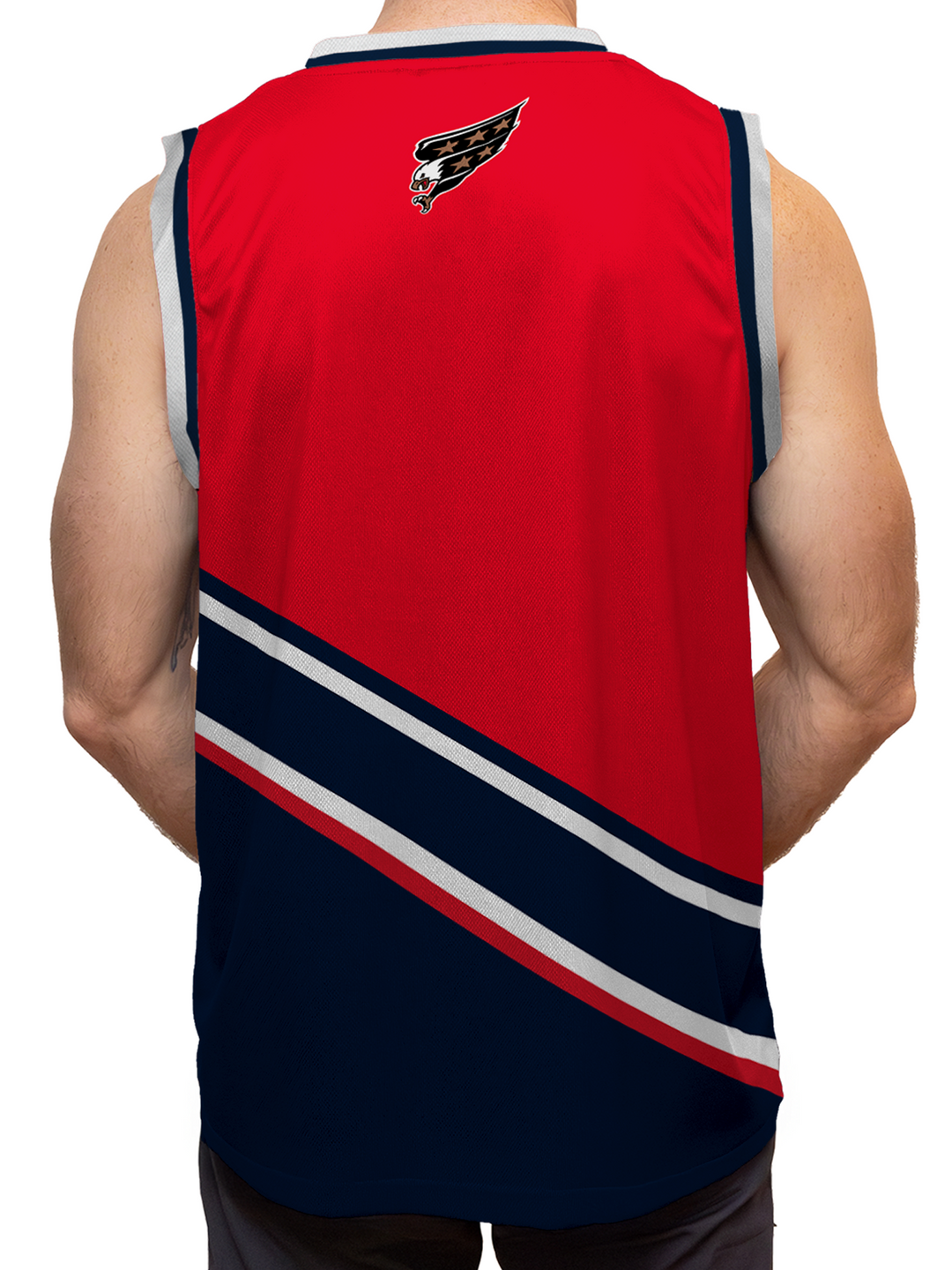 Washington Capitals "Screaming Eagle" Red Alternate Hockey Tank - BACK