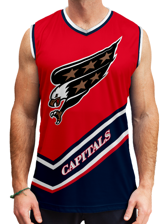 Washington Capitals "Screaming Eagle" Red Alternate Hockey Tank - FRONT