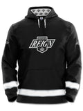 Ontario Reign Hockey Hoodie Hockey Hoodie BenchClearers XS Black Polyester