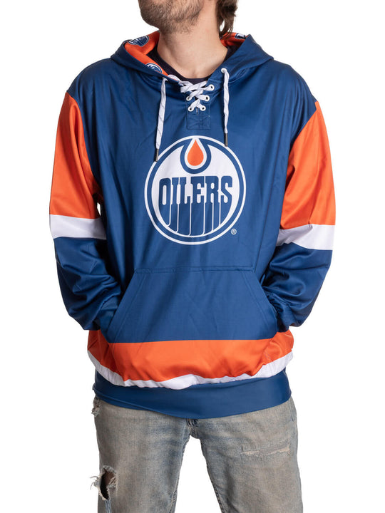 Edmonton Oilers "Hockey Lace" Hockey Hoodie