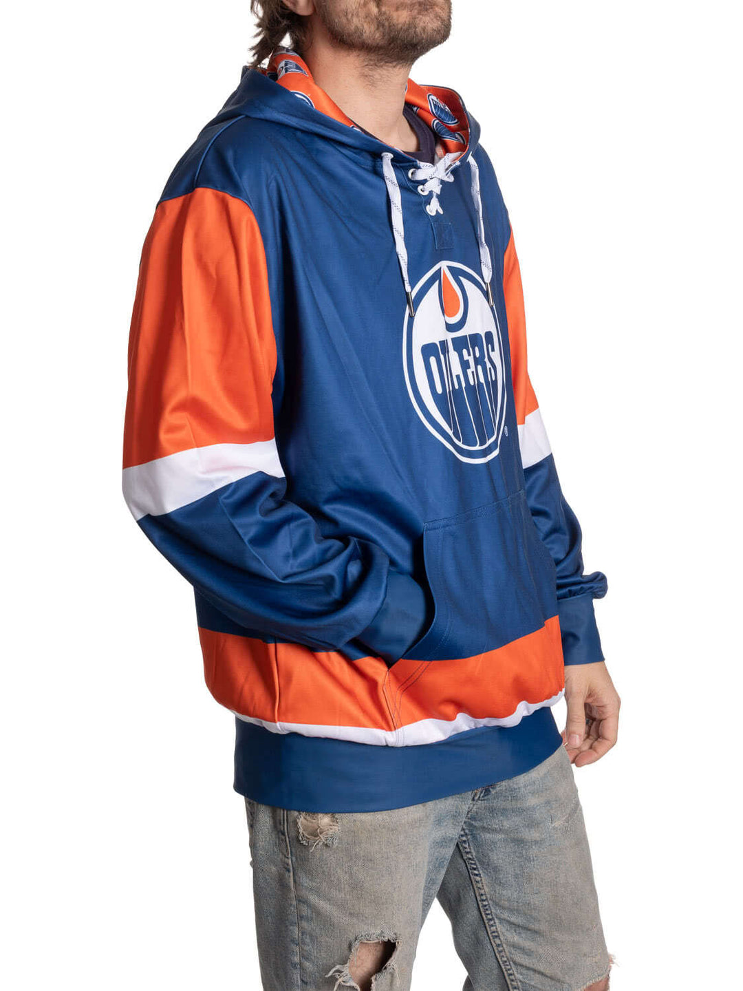 Edmonton Oilers "Hockey Lace" Hockey Hoodie