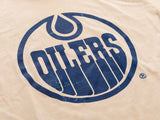 Edmonton Oilers Oatmeal Acid Washed Long Sleeve Shirt