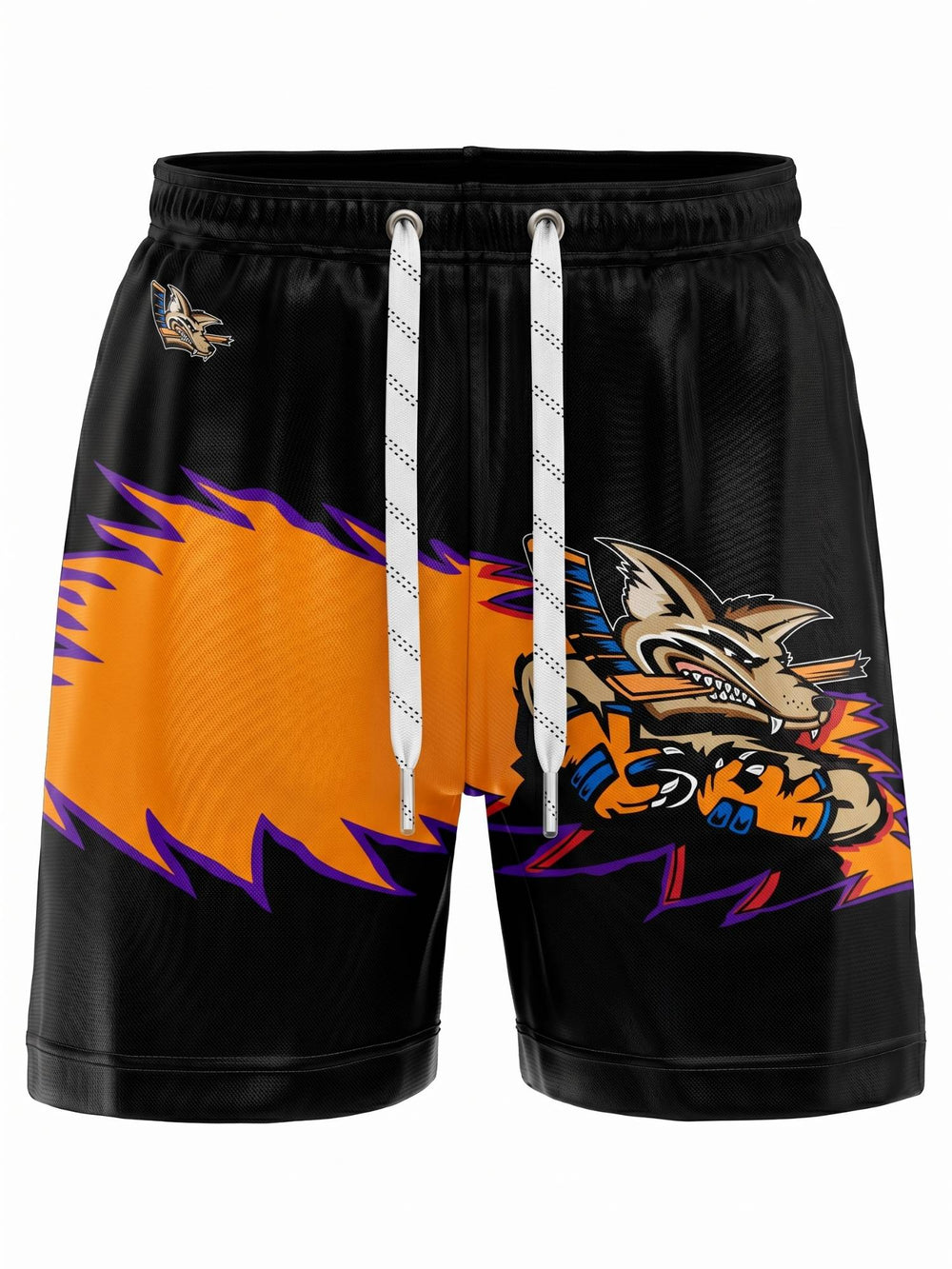  Bench Clearers Orlando Jackals Hockey Shorts - 3D FRONT
