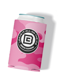 BC Camo Pink Can Cooler - FRONT