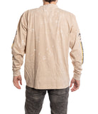 Pittsburgh Penguins Oatmeal Acid Washed Long Sleeve Shirt