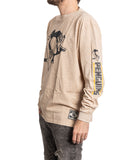 Pittsburgh Penguins Oatmeal Acid Washed Long Sleeve Shirt