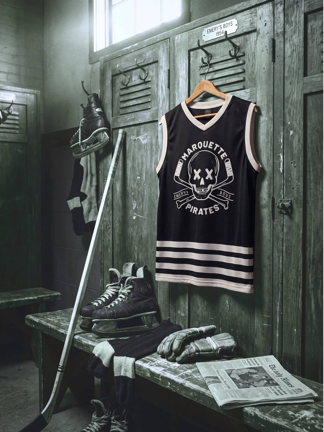 Bench Clearers Marquette Pirates Hockey Tank - HANGING LIFE | BenchClearers Hockey Apparel